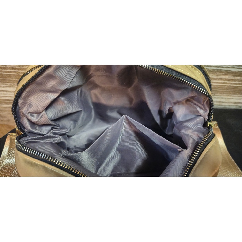 Beverly Hills Polo Club gold Nylon Crossbody Bag Gold Hardware Multi-compartment - Picture 5 of 8